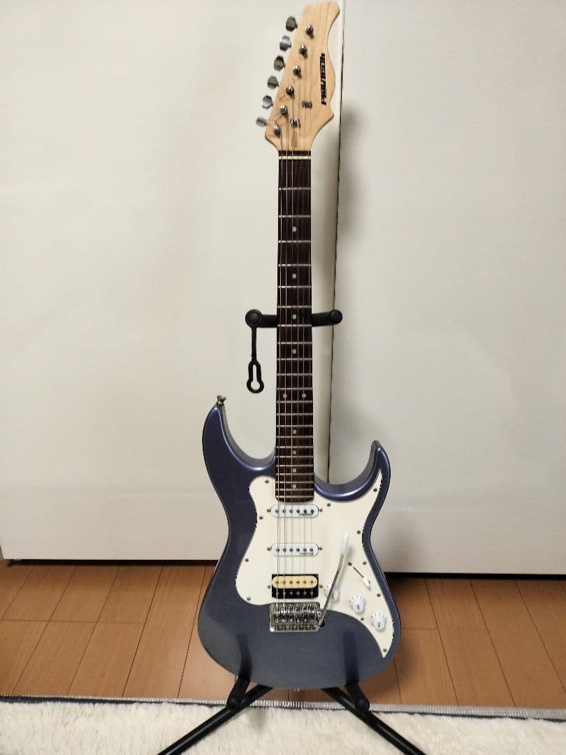 プレイテック エレキギター メタリックブルー HSS 22フレット