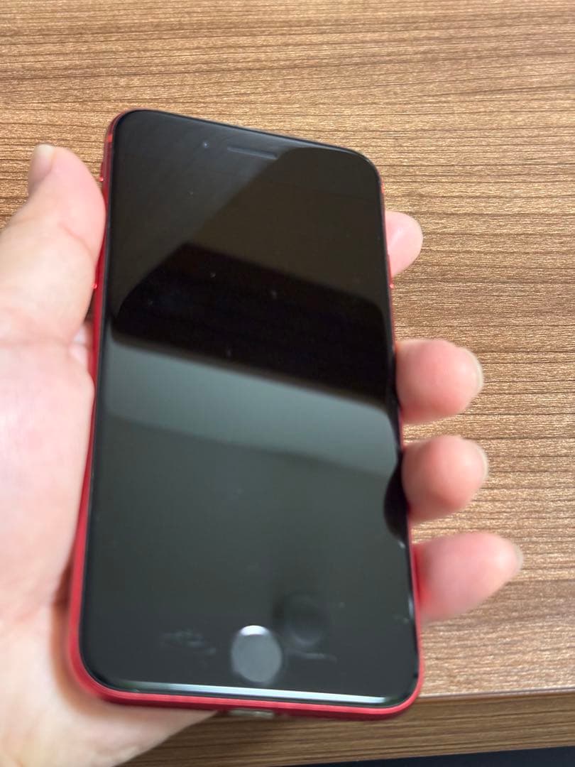 iPhone se2 64gb 84% 本体 美品 レッド 赤 simフリー