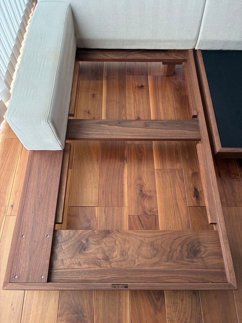 ②マスターウォール　デニッシュソファ　ウォールナット　ワンアームカウチ