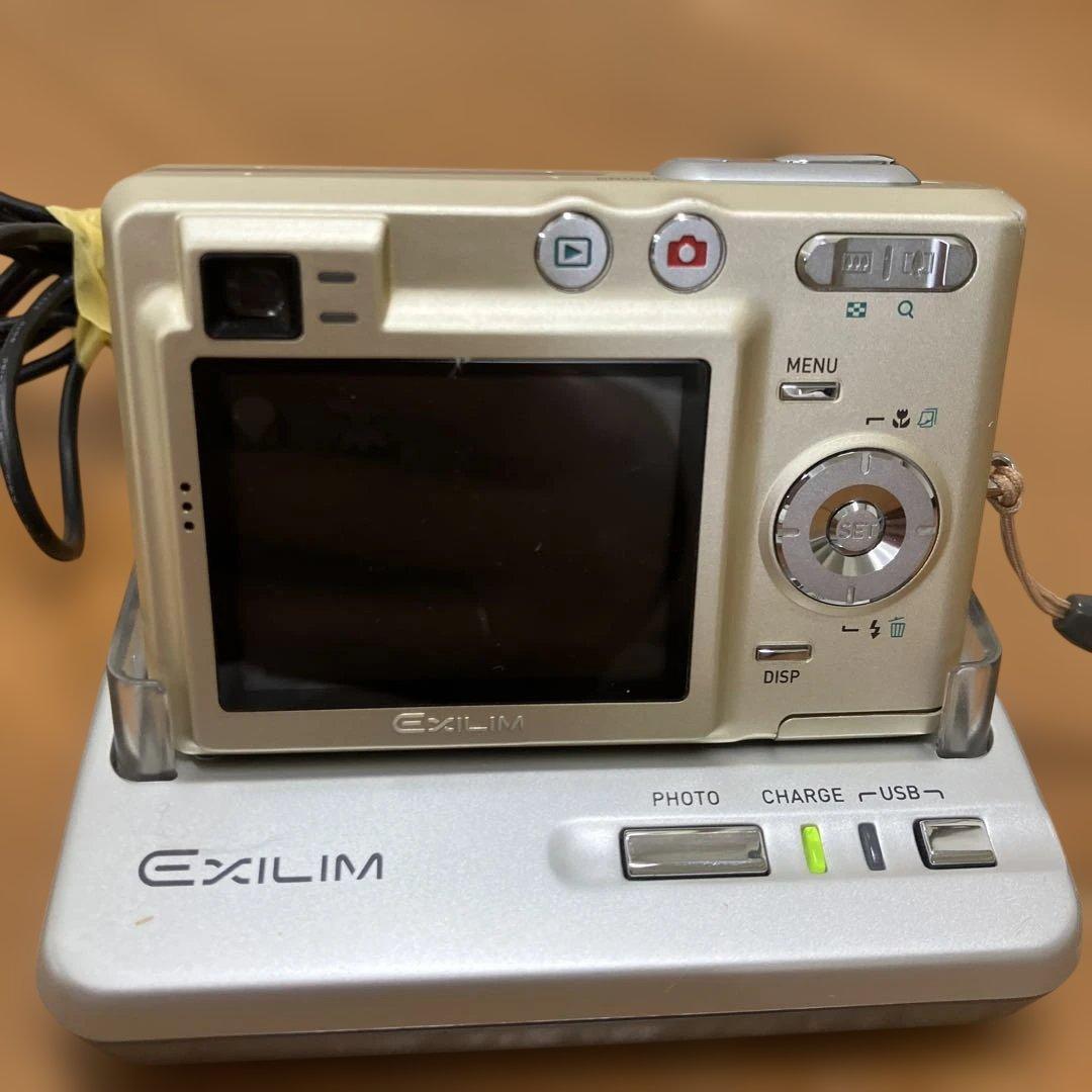 ③CASIO EXILIM EX-Z40 動作品 デジタルカメラ 充電台付き