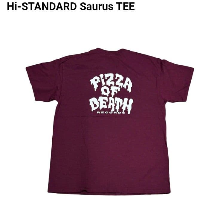Hi-STANDARD Saurus Tシャツ色:MAROON XL