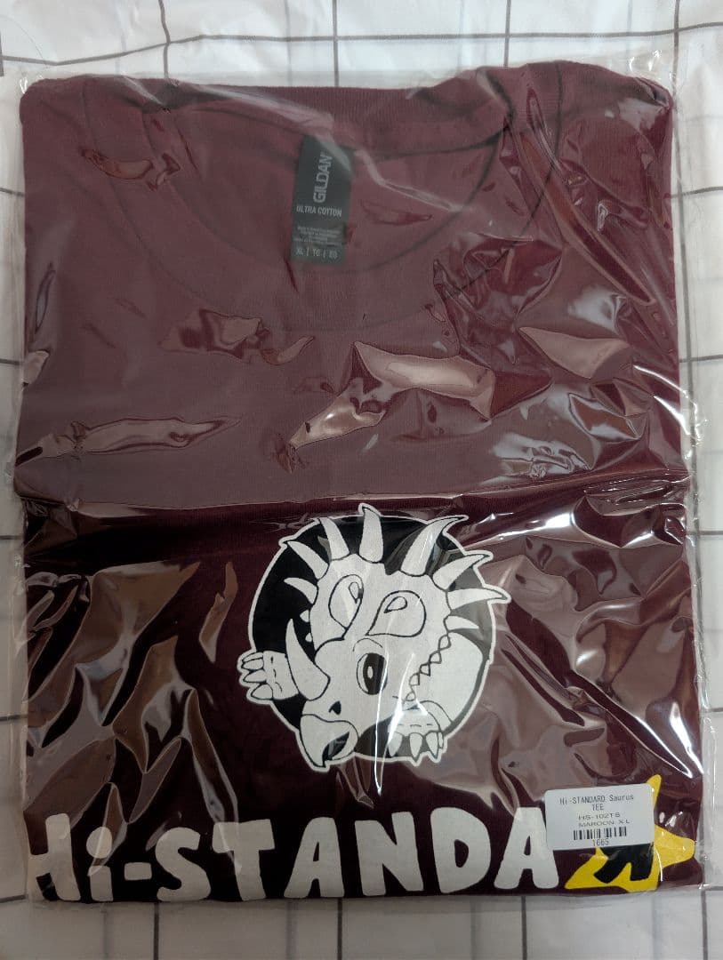 Hi-STANDARD Saurus Tシャツ色:MAROON XL