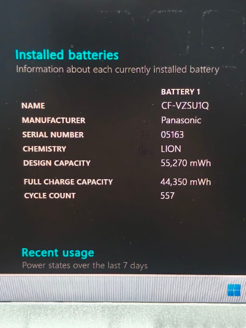 レッツノート FV1 第11世代 i5 16GB ①