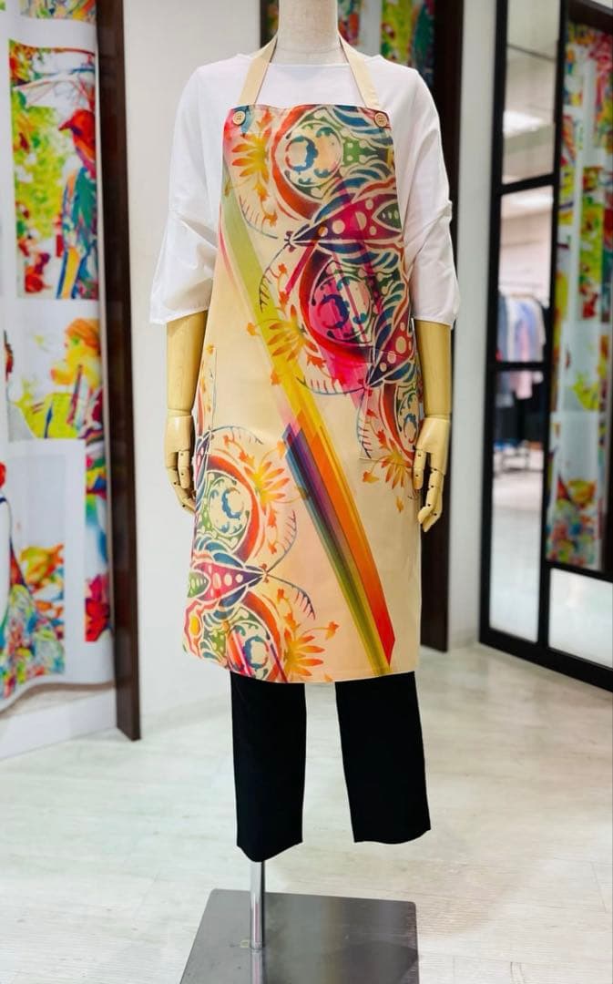 YOKANG エプロン　花輪