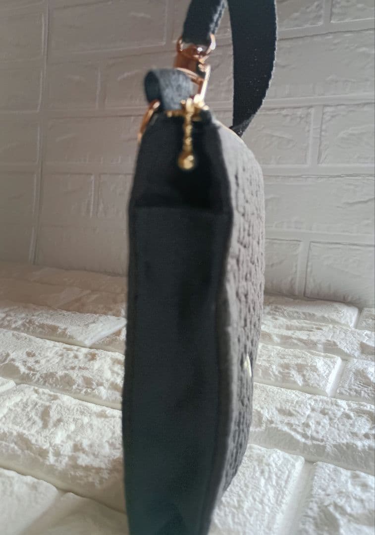 ヌビ あおりポケット付きバッグ ポーチ ハンドメイド