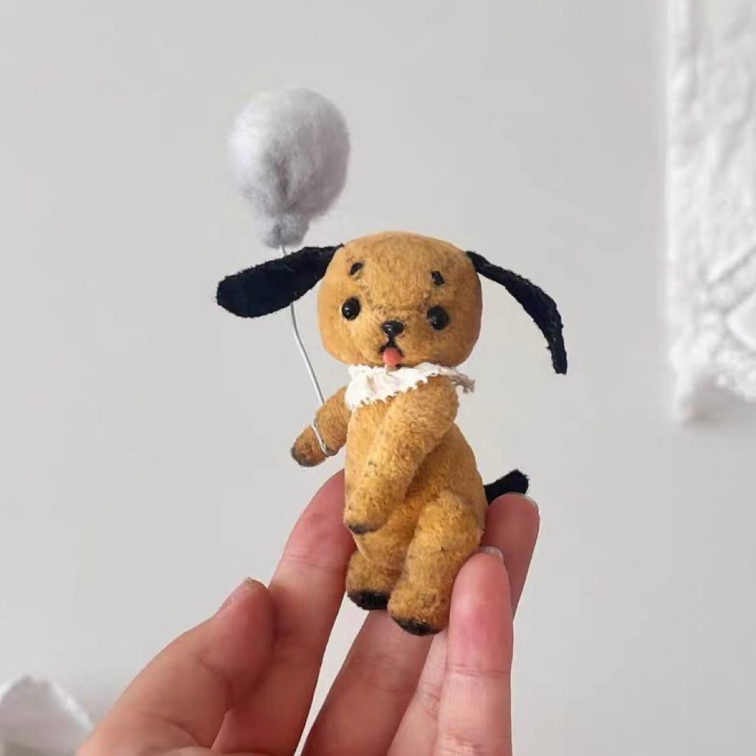 ミニぬいぐるみ 風船ワンちゃん ミニチュア 海外作家 ハンドメイド 犬