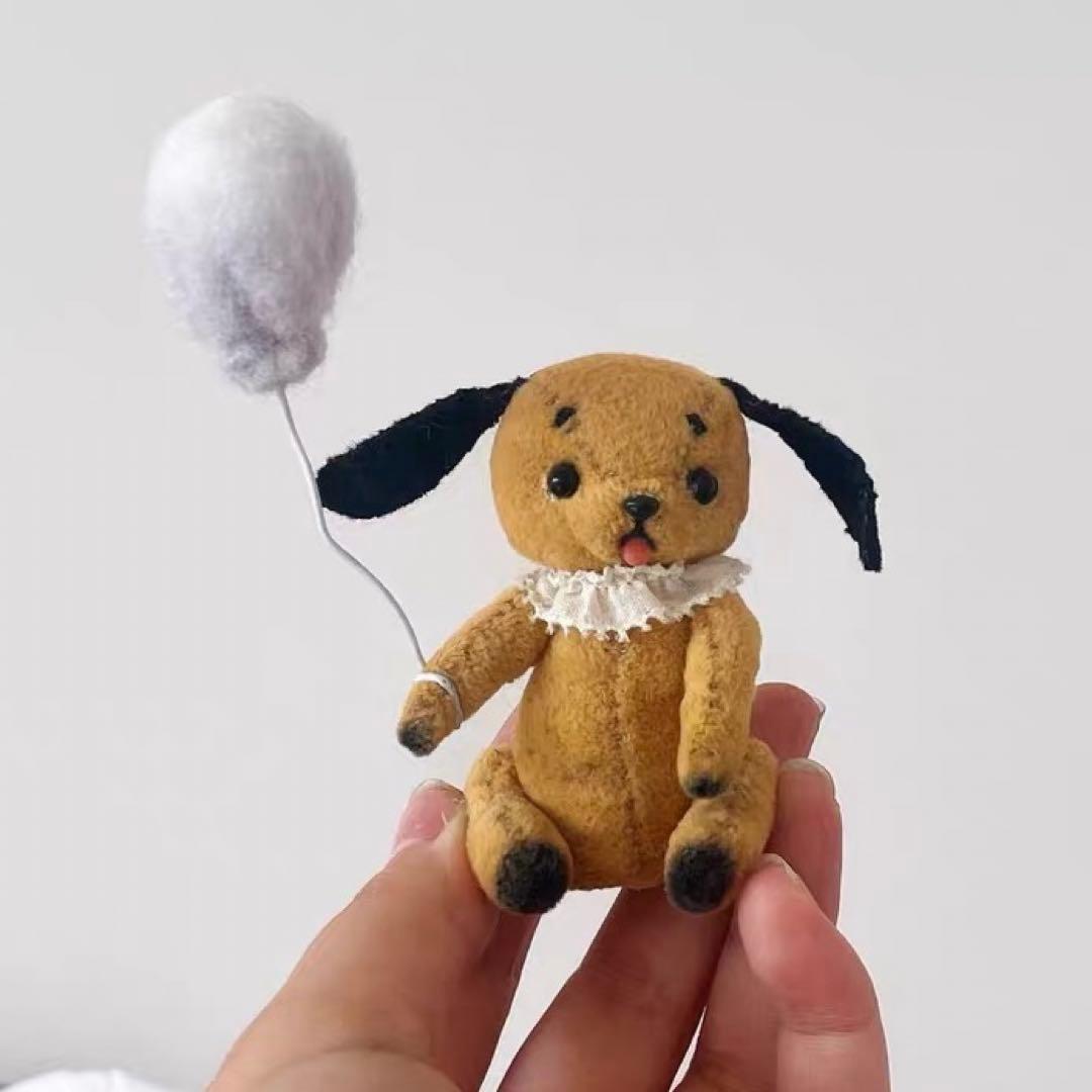 ミニぬいぐるみ 風船ワンちゃん ミニチュア 海外作家 ハンドメイド 犬