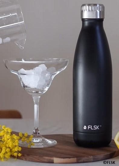 FLSK フラスク ステンレスボトル ホワイト 1L 保温冷 炭酸可