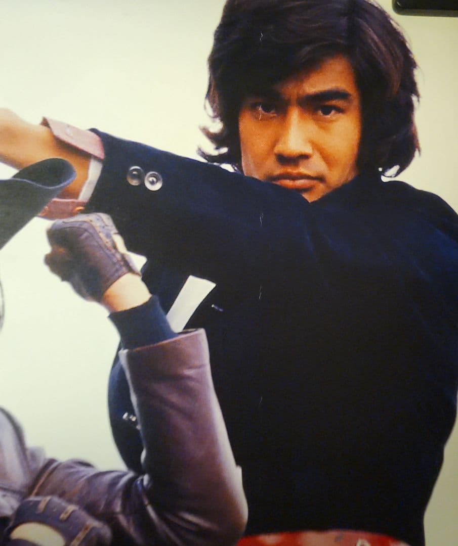 一文字隼人　本郷猛　変身ポーズ　非売品ポスター