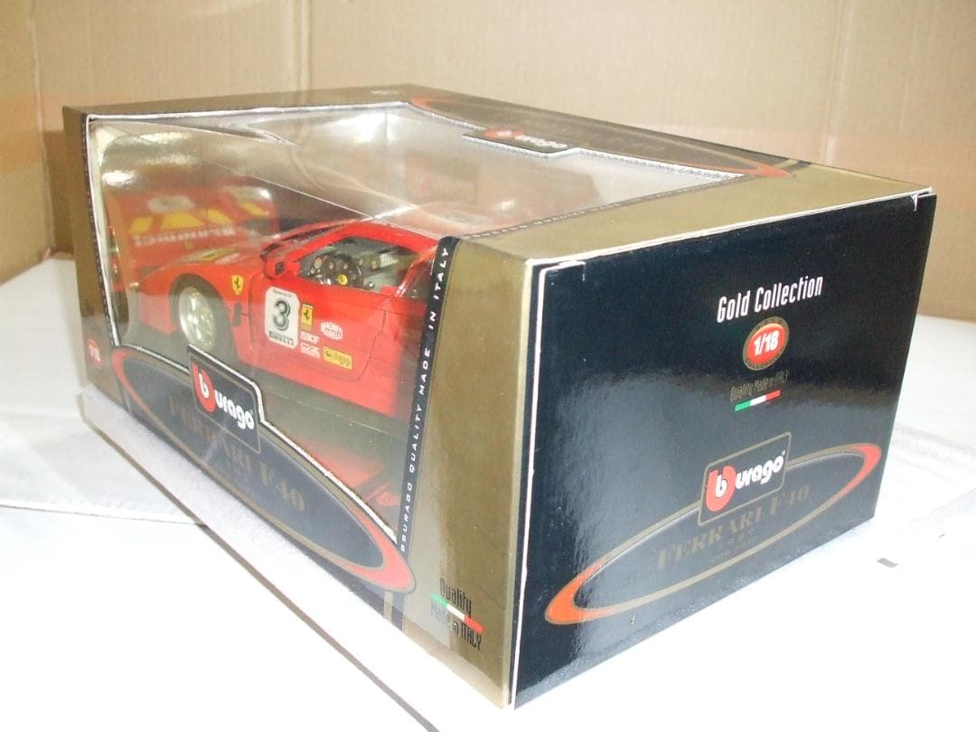 難あり　フェラーリ　F４０　＃３　レーシングカー　１／１８