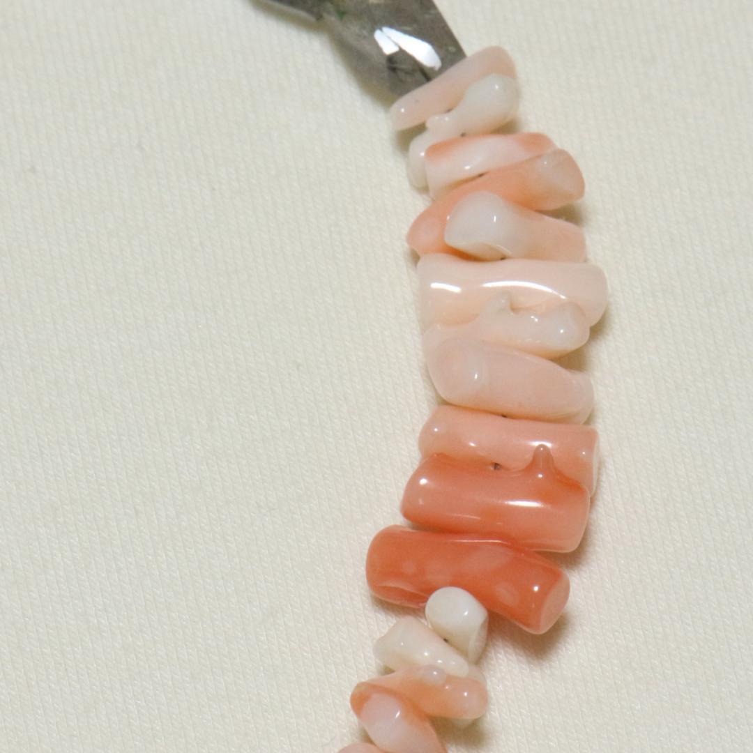 一点物 天然石ネックレス 雫 大粒フローライト マルチジェム 43cm