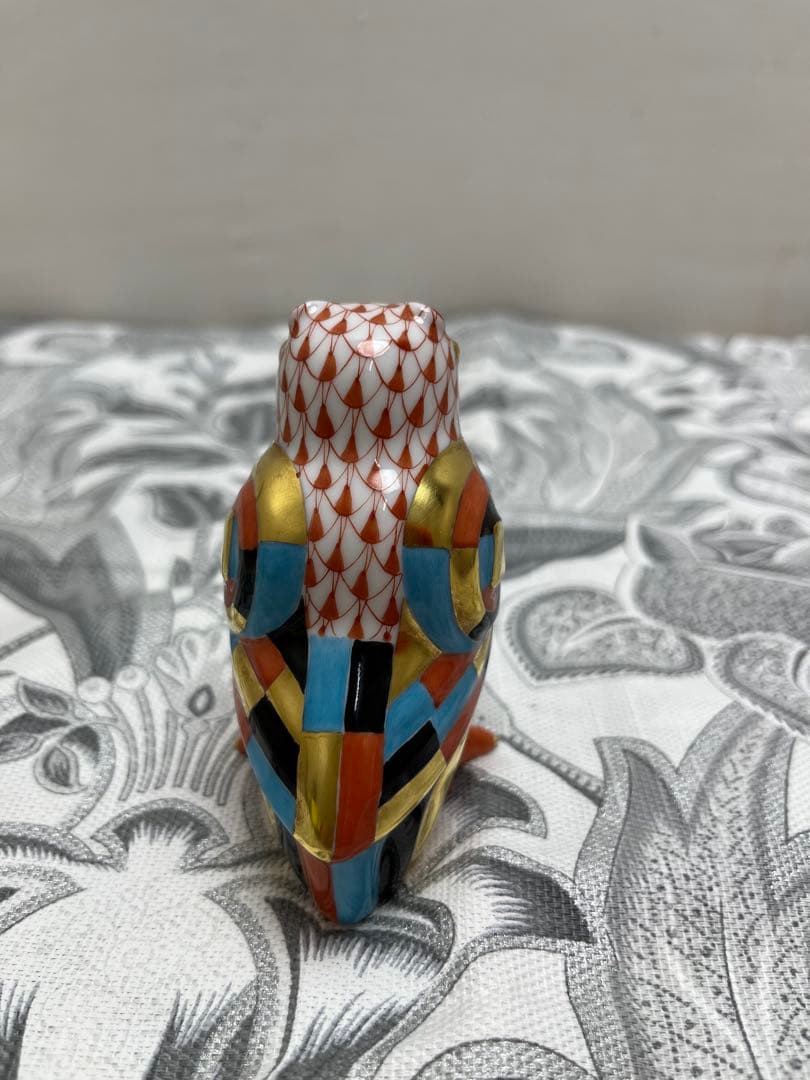 ヘレンド 鳥 フィギュリン 陶磁器 金彩 置物