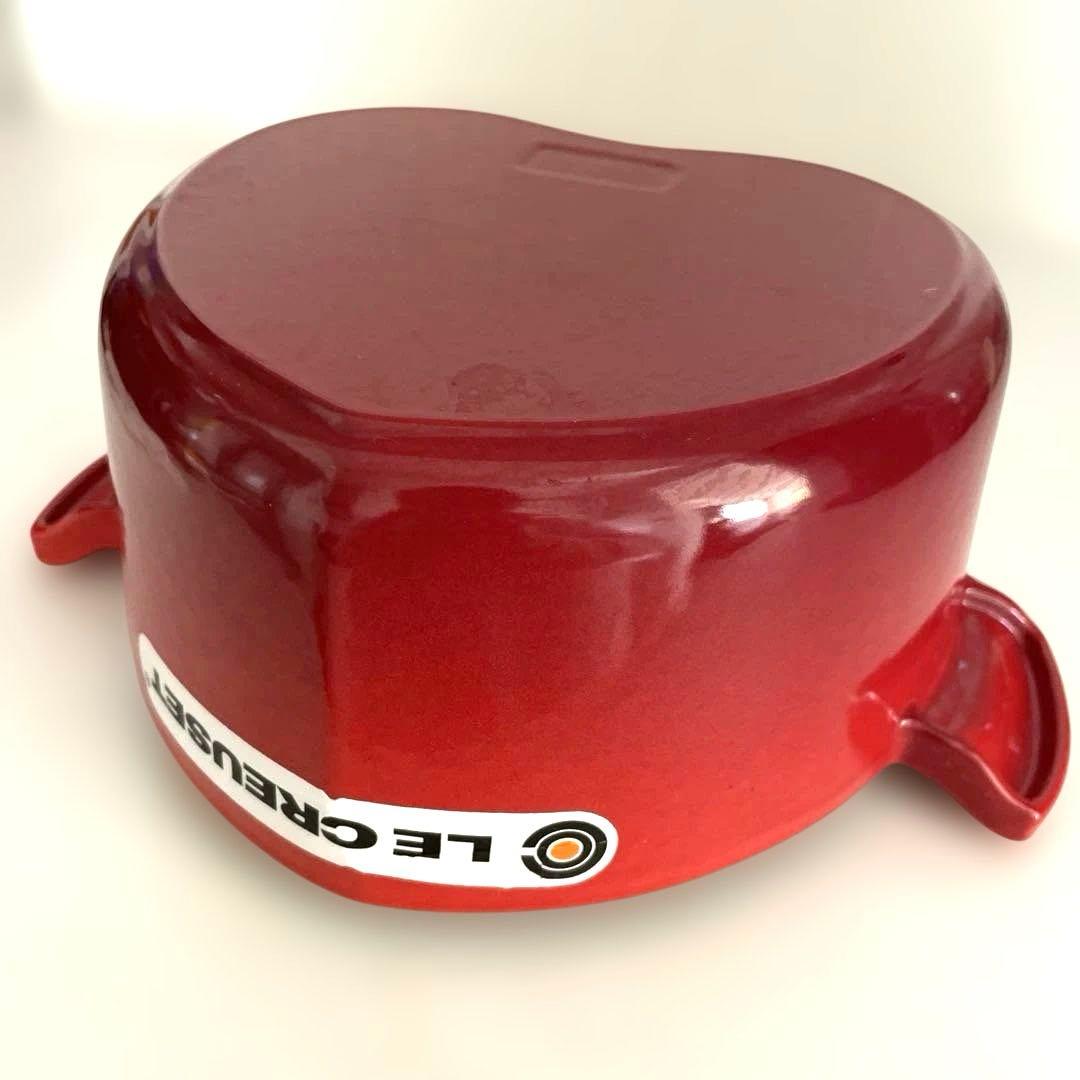 LE CREUSET ハート型鍋 レッド　ダムール&ハート型ココット　グリーン