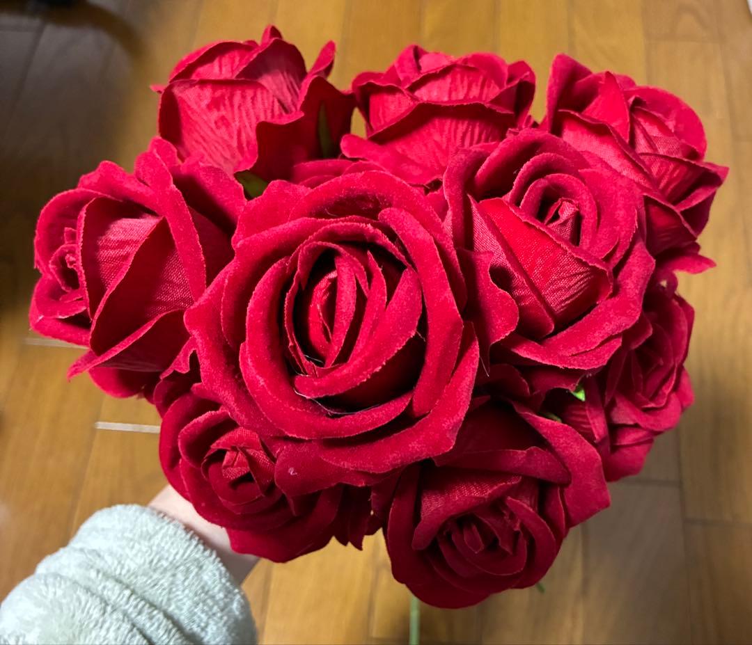 造花バラ　葉なし　6色60本　ばら売り対応可能