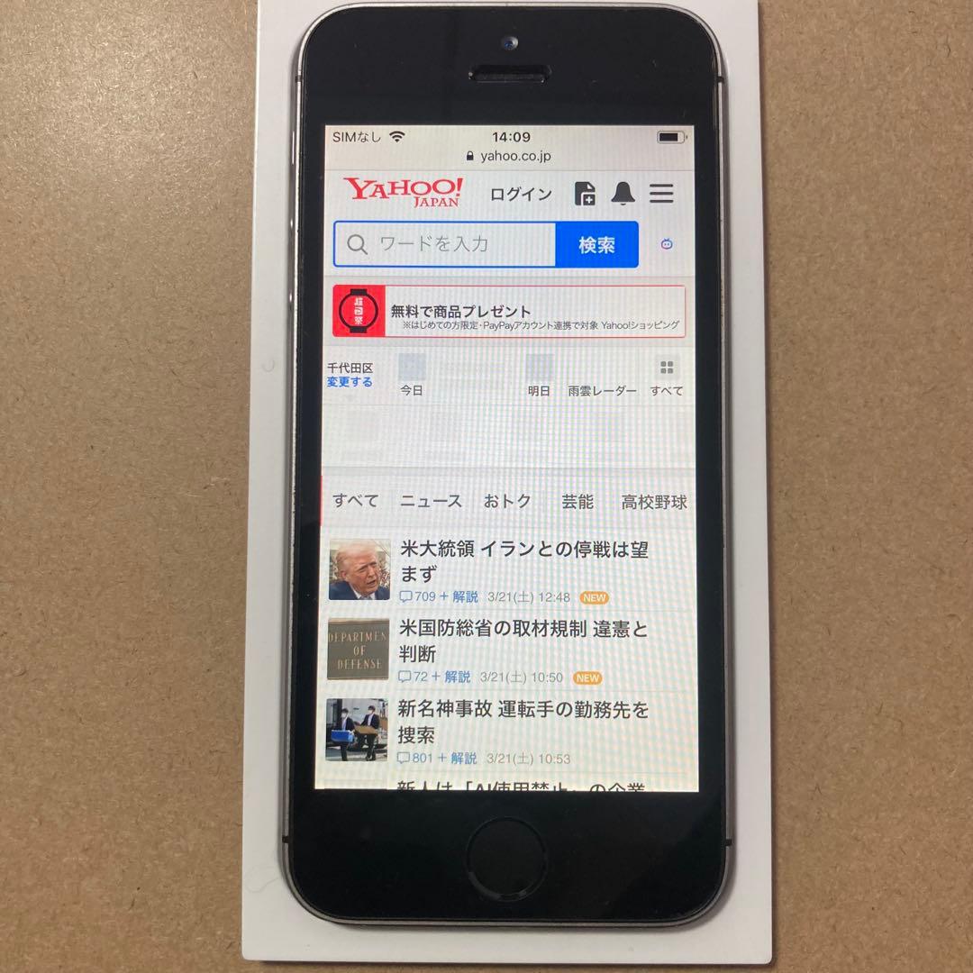 状態良好 64GB iPhone SE 初代 スペースグレー
