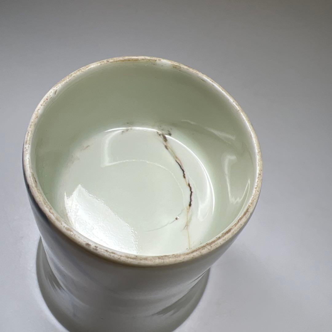 江戸中期　古鍋島染付碗　木箱付　高さ8.7㎝　東Y7-1104☆2Fタルニ