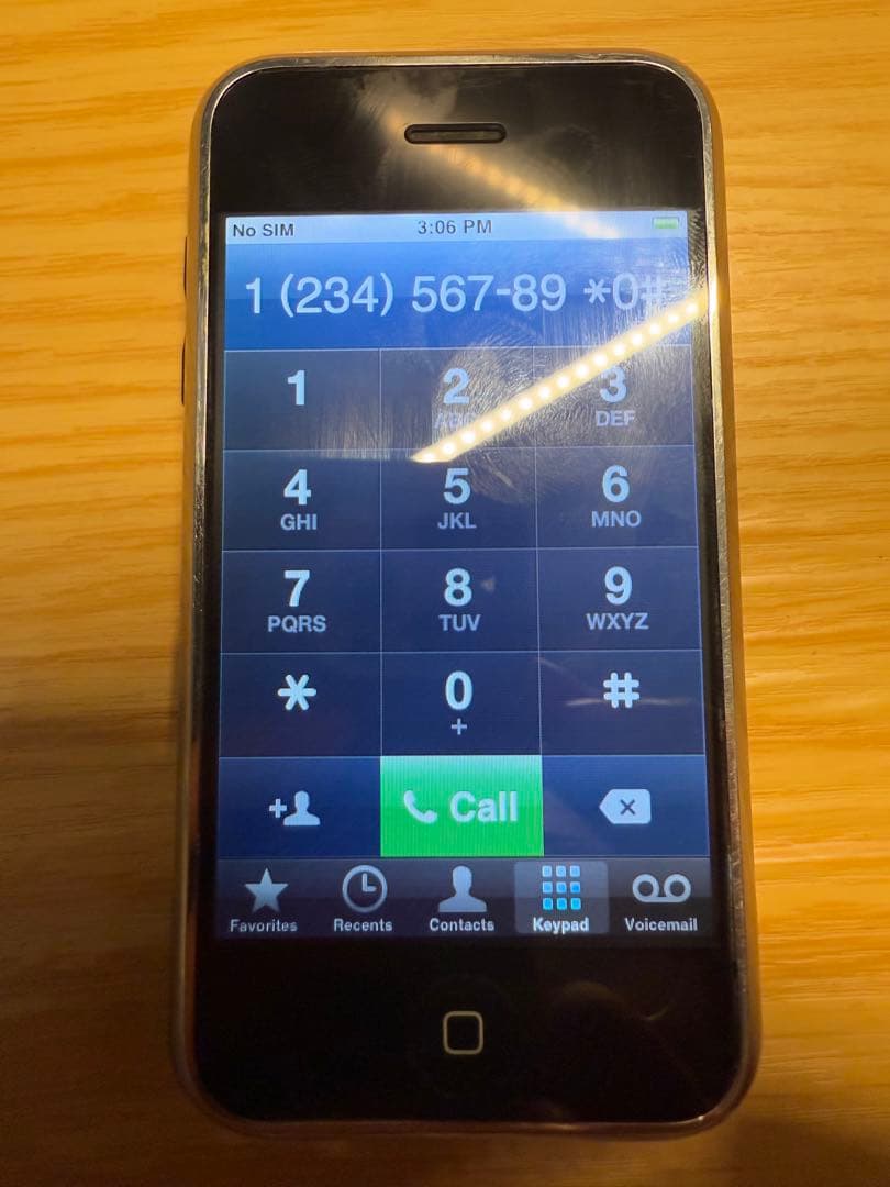iPhone 2G 極美品 日本未発売　8GB 初代iPhone　A1203