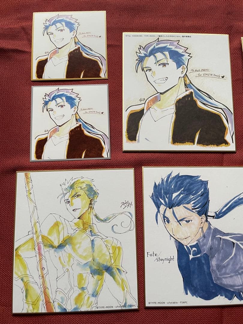 ufotable 複製ミニ色紙 ランサー Fate 衛宮さんちの今日のごはん
