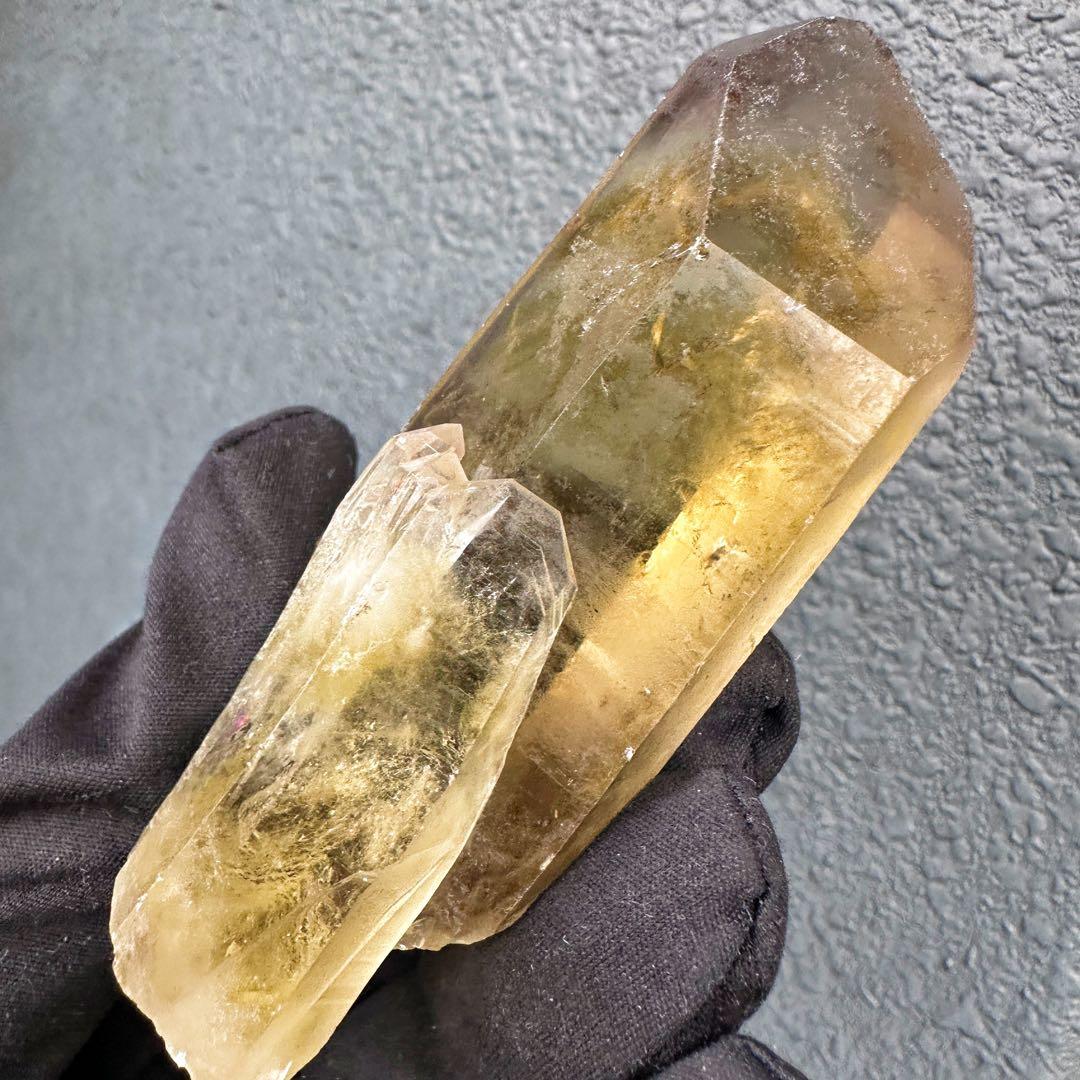 【開運·魔除 】爆アレ❗️ファントム☆スモーキーシトリン水晶 クラスターA1615