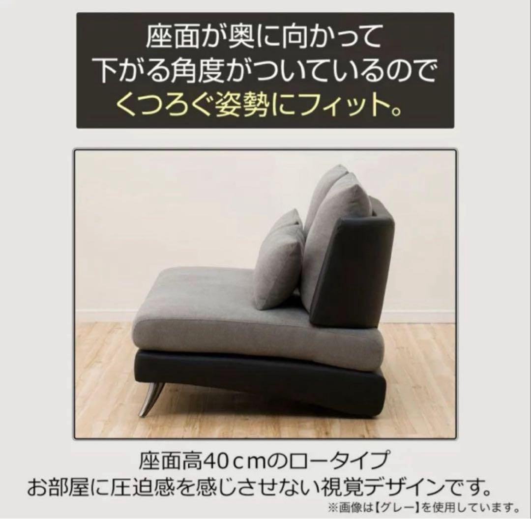 ニトリ 2人用 布張りソファ ポーション2KD GY