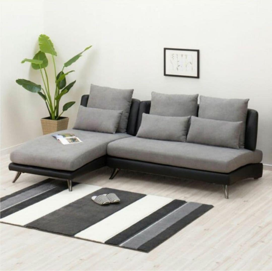 ニトリ 2人用 布張りソファ ポーション2KD GY