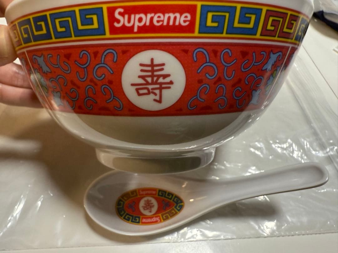 サ*ガ様 新品未使用 Supreme どんぶり レンゲ セット