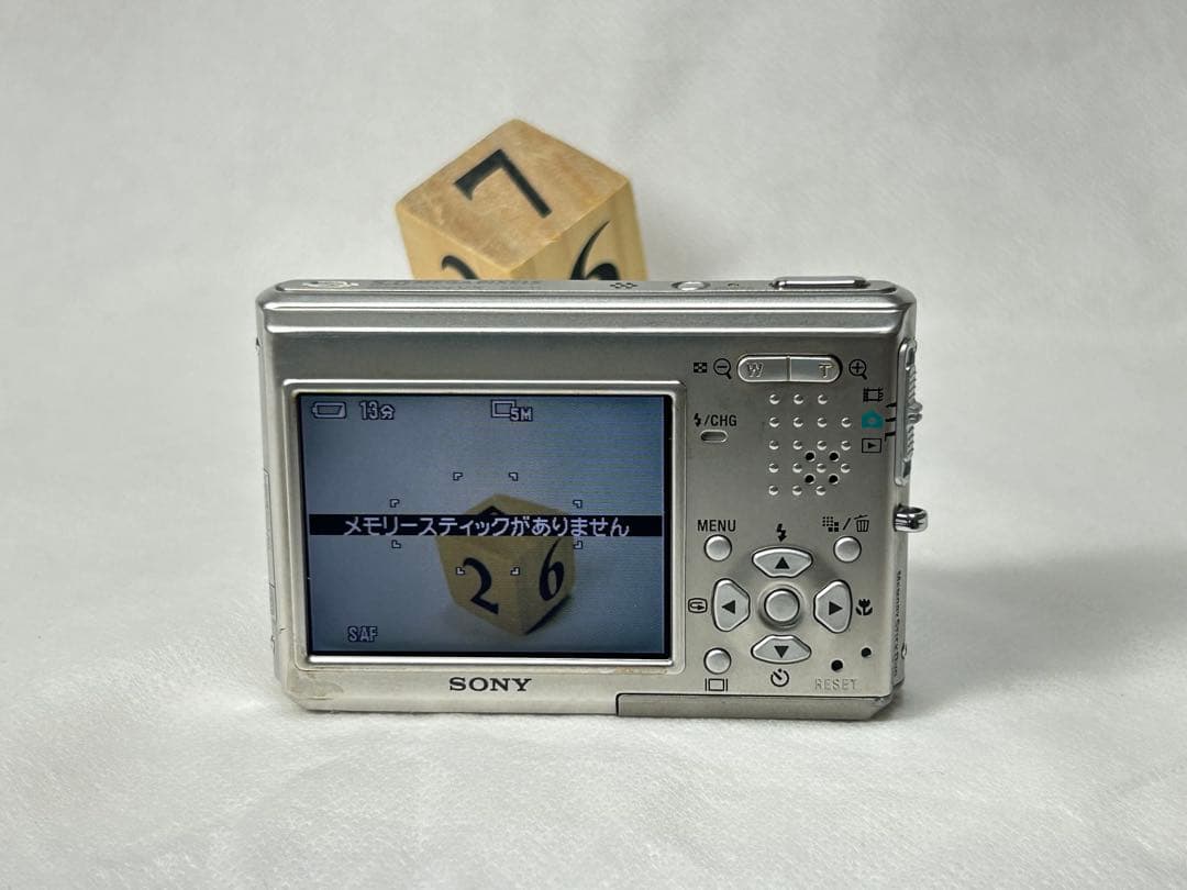 ★動作OK★ SONY Cyber-shot DSC-T1 シルバー コンデジ
