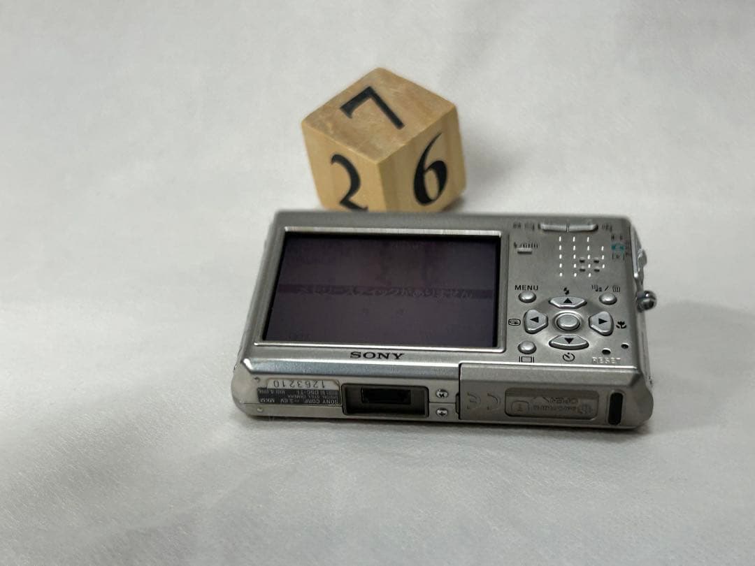★動作OK★ SONY Cyber-shot DSC-T1 シルバー コンデジ