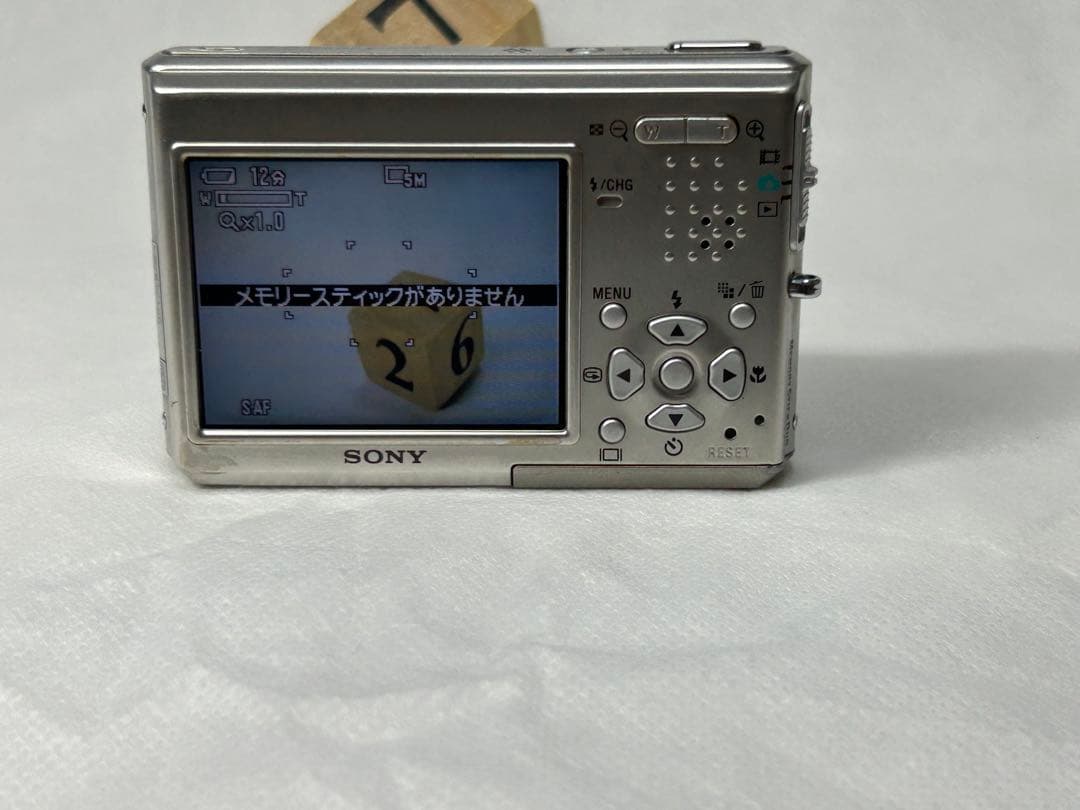 ★動作OK★ SONY Cyber-shot DSC-T1 シルバー コンデジ