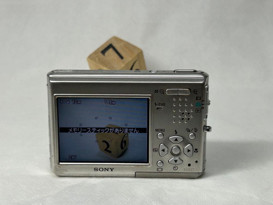 ★動作OK★ SONY Cyber-shot DSC-T1 シルバー コンデジ