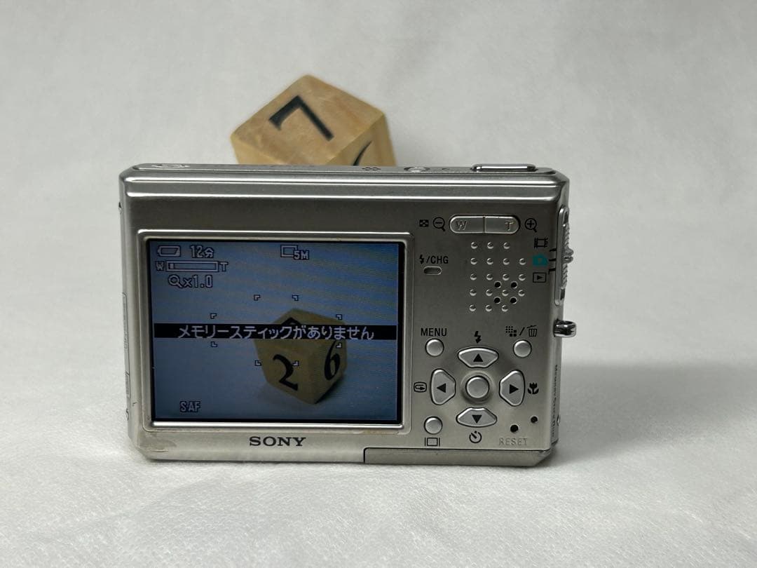 ★動作OK★ SONY Cyber-shot DSC-T1 シルバー コンデジ