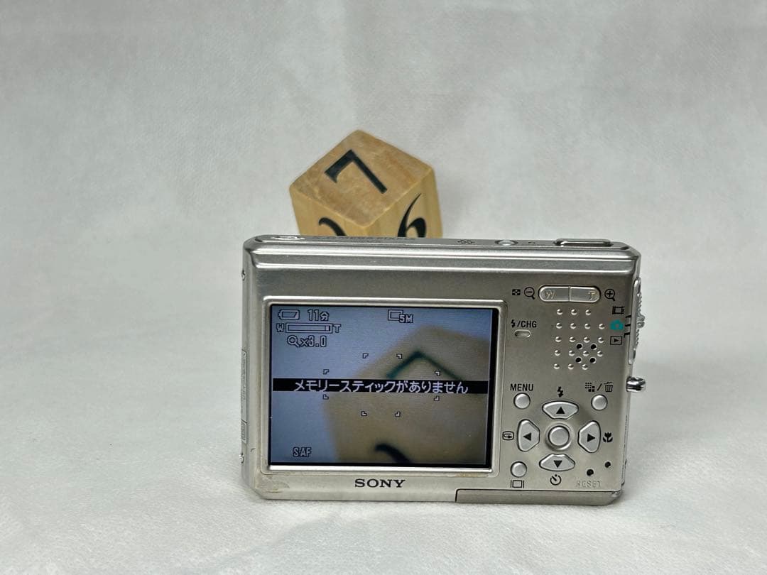 ★動作OK★ SONY Cyber-shot DSC-T1 シルバー コンデジ