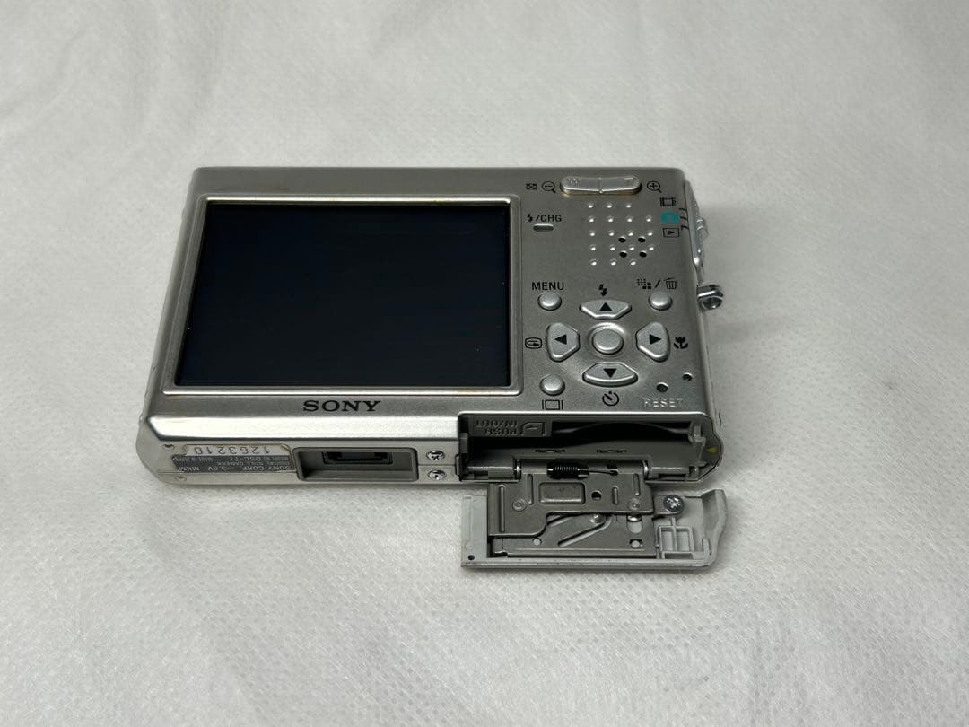 ★動作OK★ SONY Cyber-shot DSC-T1 シルバー コンデジ