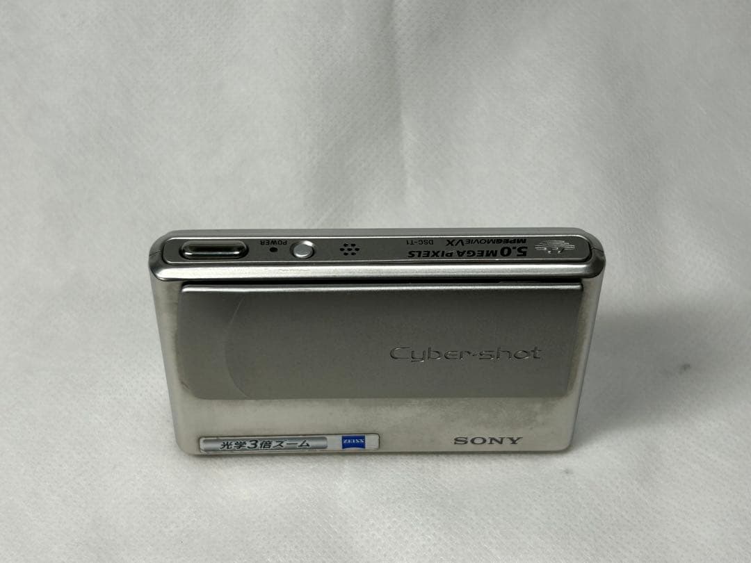 ★動作OK★ SONY Cyber-shot DSC-T1 シルバー コンデジ