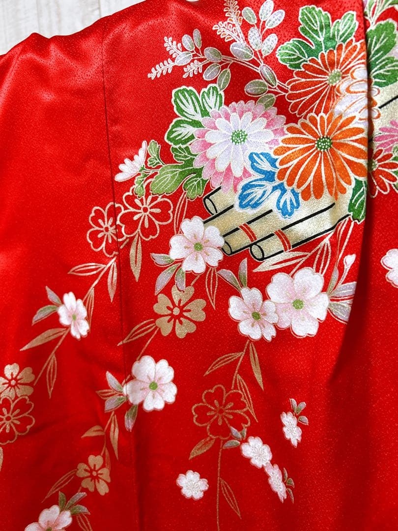 お買い得品♡七五三　7歳　女の子　フルセット　一式　赤系