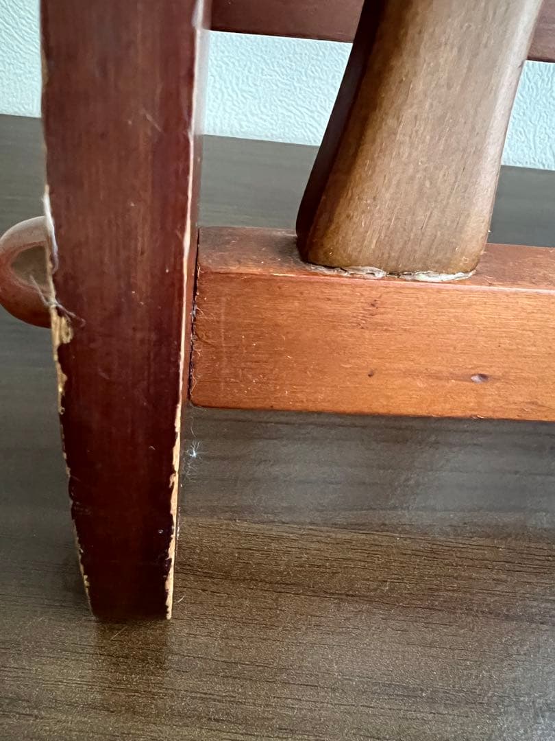 昭和レトロ　猫デザイン 木製　スリッパラック　当時物