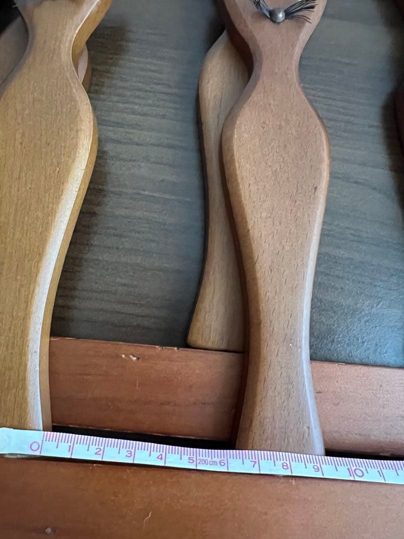 昭和レトロ　猫デザイン 木製　スリッパラック　当時物