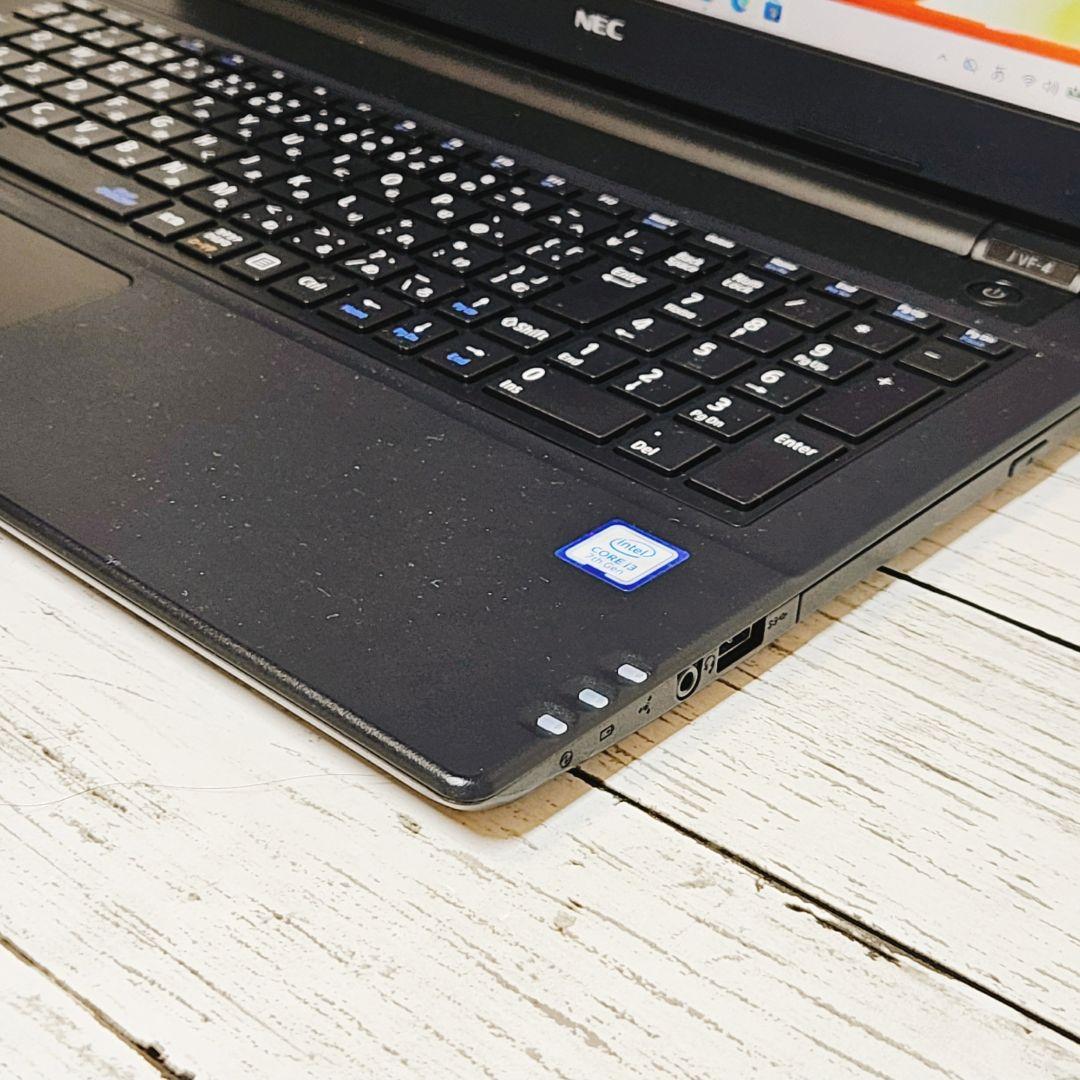 NEC 15型大画面ノートパソコン カメラ DVD テンキー付 バッテリー良好