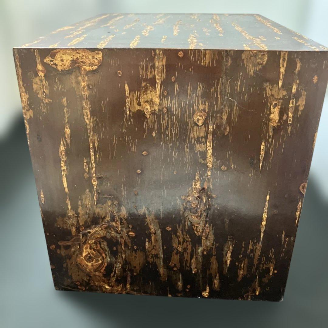 (2-46)秋田各館　伝統工芸KUSANAGI桜皮細工　鎌倉彫小物入れ