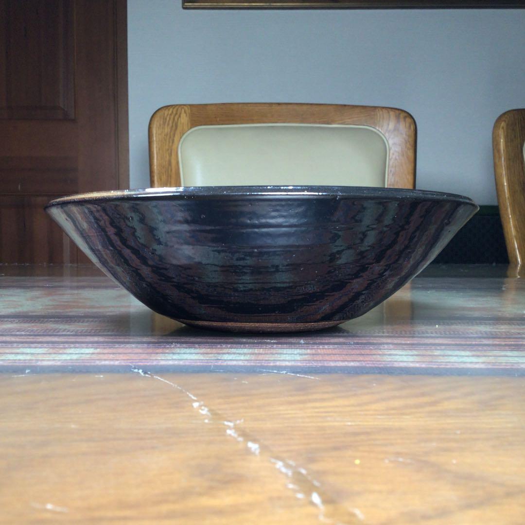 『感謝祭うー特価』　瀬戸赤津焼　第21代　背戸窯　加藤釥　蝶紋鉢