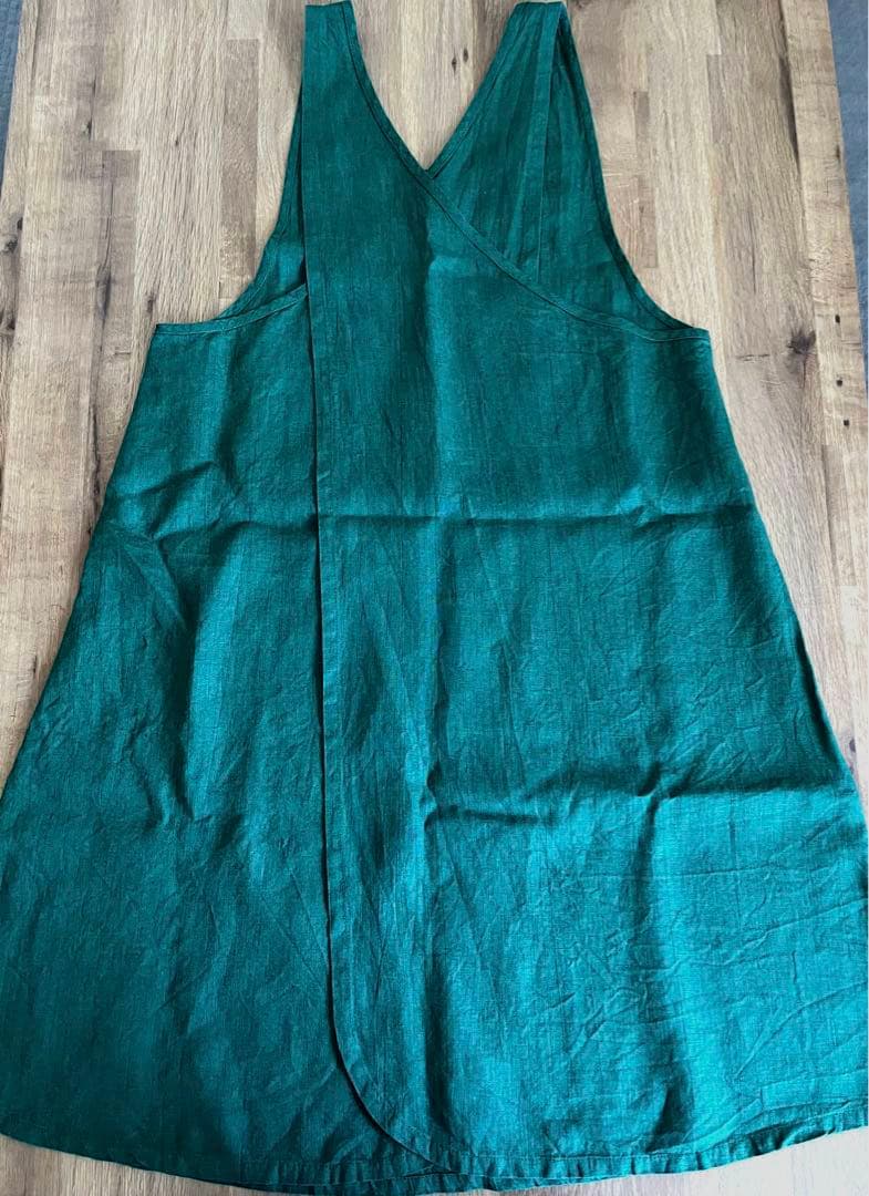fog linen work リネンオーバーエプロン ヴェール