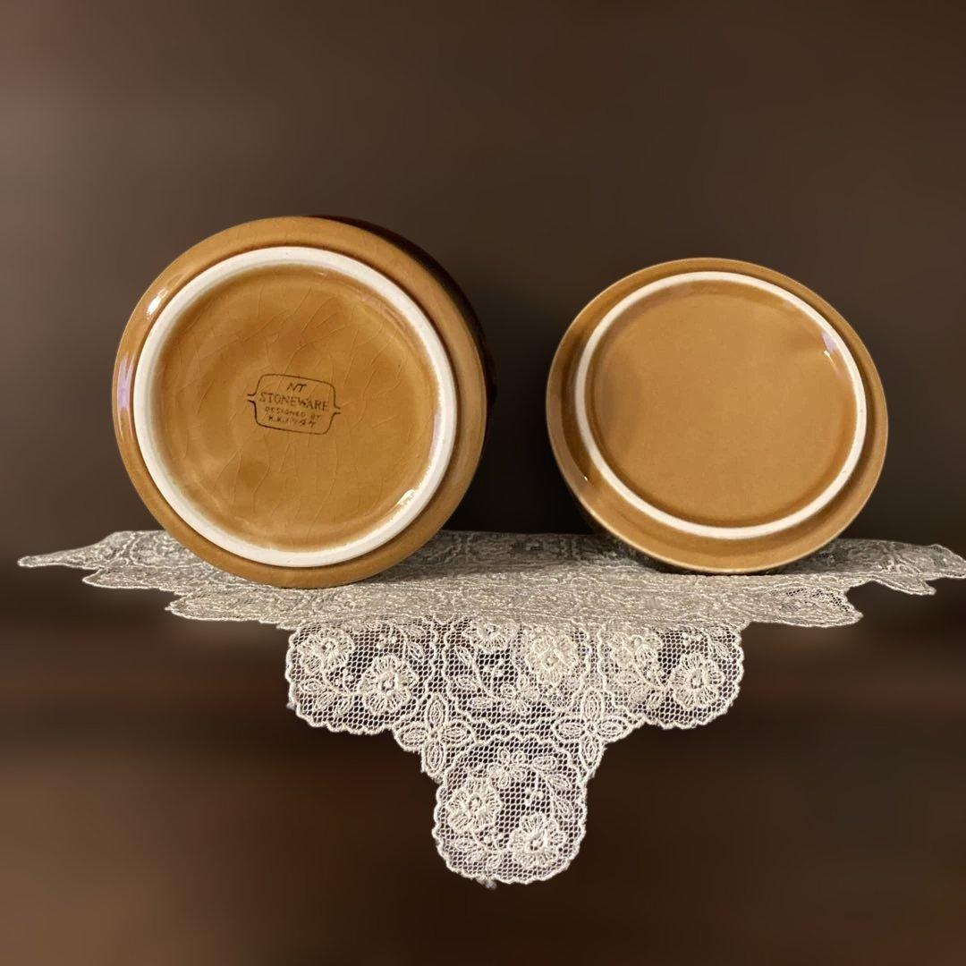 K.K.ノリタケ　お皿セット　飴色　レトロ