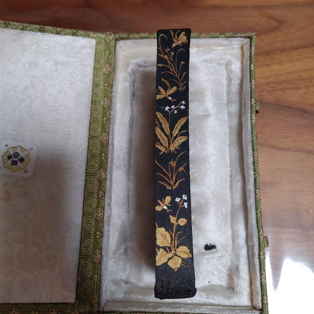 【中古品】螽斯羽 微州老胡開文製 中国古墨 唐墨 書道道具