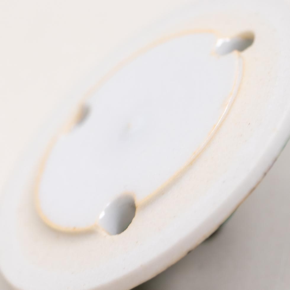 河島洋 吉田屋 香炉 未使用品 共箱 九谷焼