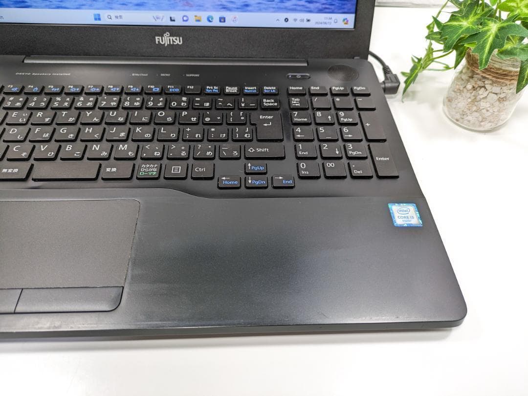 Windows11ノートパソコン✨オフィス付き✨富士通　爆速SSD　Wi-Fi