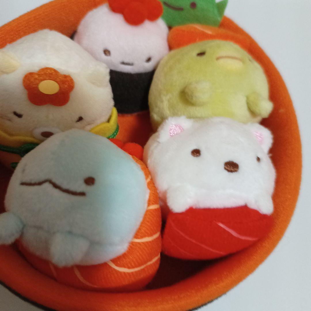すみっコぐらし　ぬいぐるみ　おすしの会　レア　てのりぬいぐるみ　セット