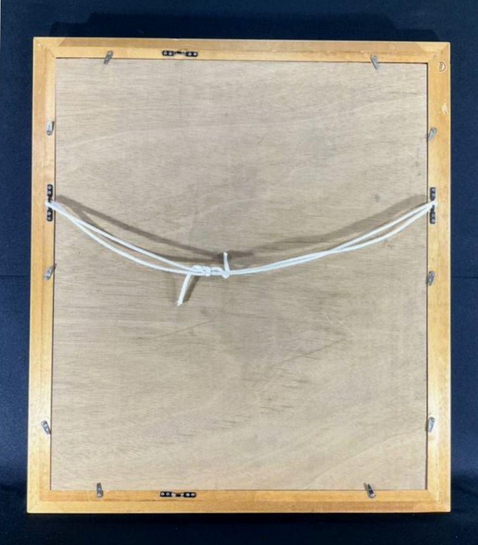 2026年の干支「午」双駒 油彩 サイン準『雪中馬』F10 逸品 額付