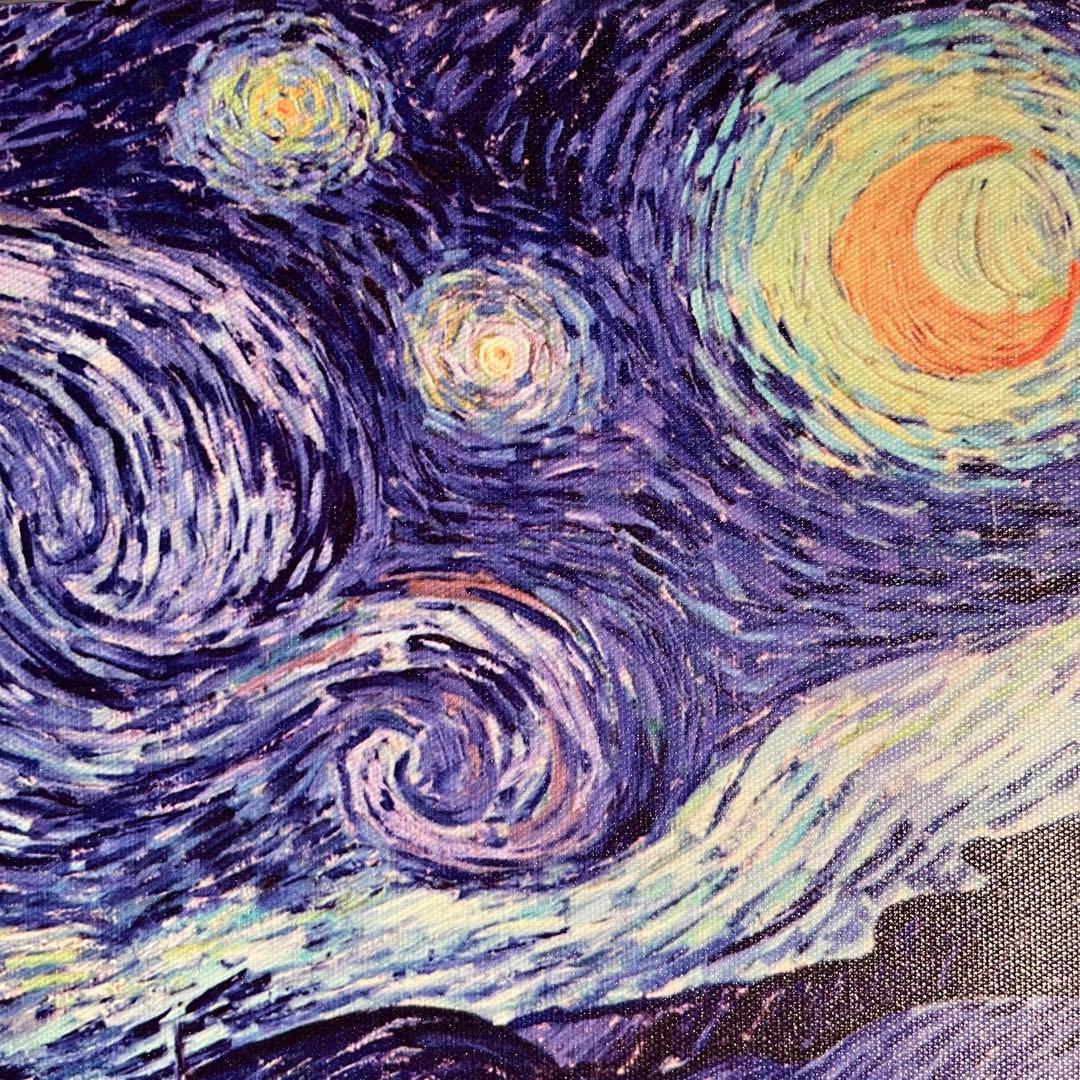 キャンバスプリントアートゴッホ 星月夜 絵画 額付き インテリア