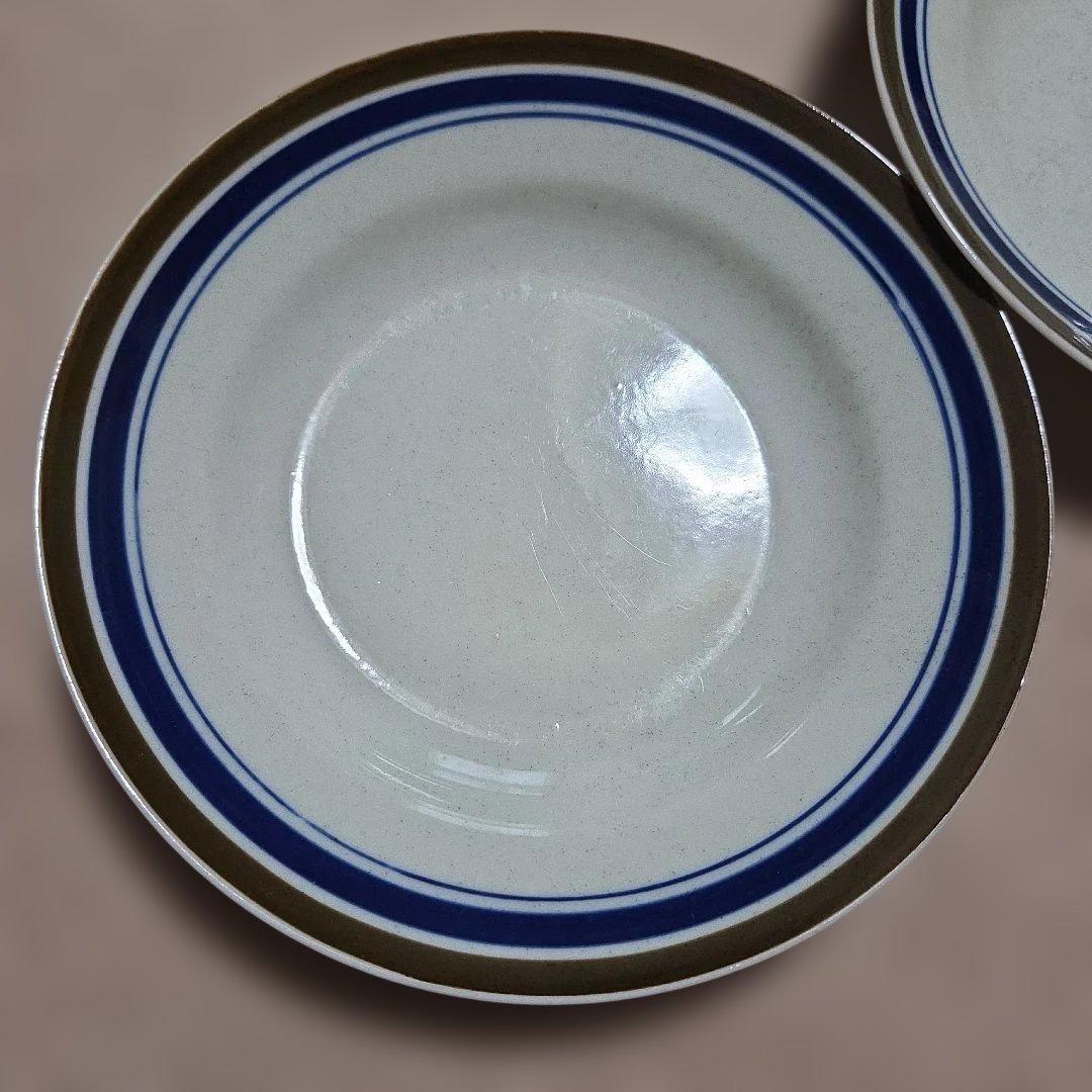 昭和レトロヴィンテージ「 Stoneware」皿 4枚