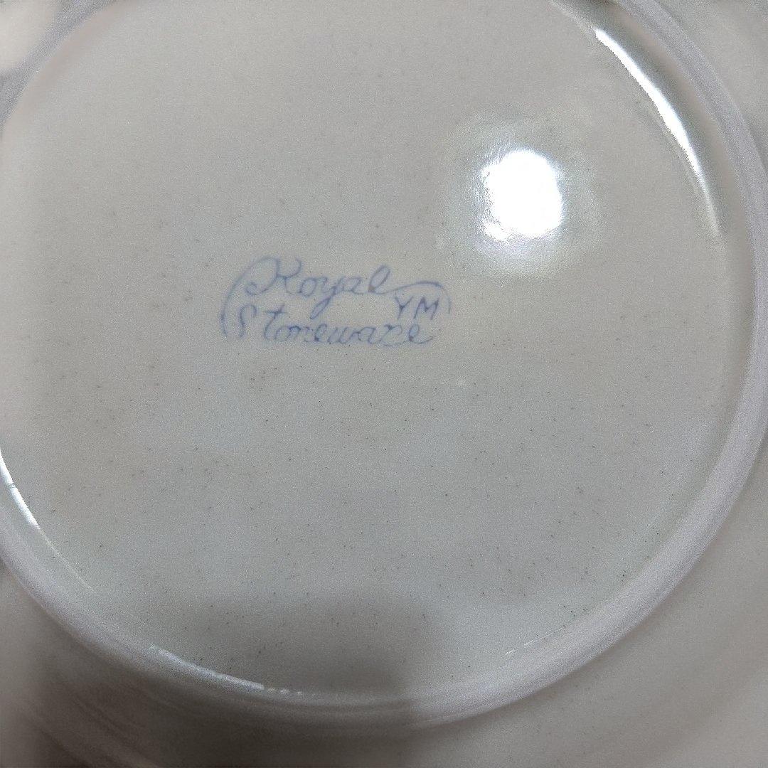 昭和レトロヴィンテージ「 Stoneware」皿 4枚
